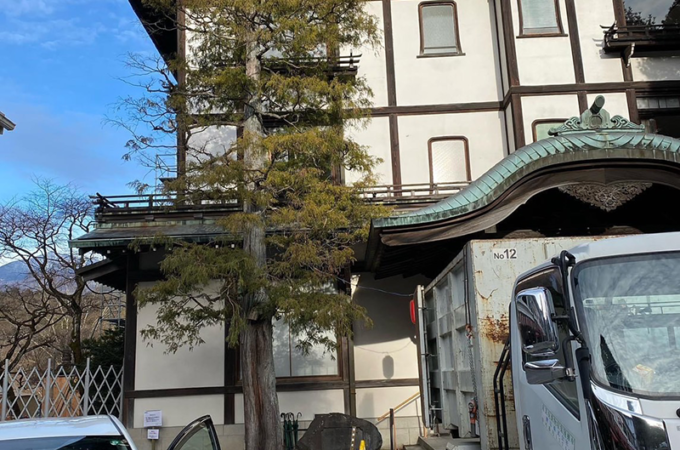 栃木県日光市　Kホテル様　改修工事に伴う樹木伐採